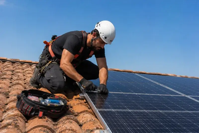 Maintenance et monitoring de panneaux solaires à Maubec